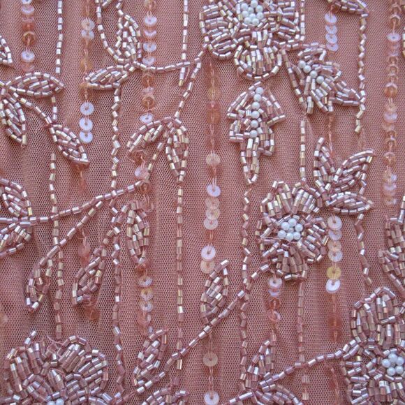 Mac Duggal 93626 Womens High Neck Illusion Embellished Gown Dress Rose 14 - Picture 10 of 16